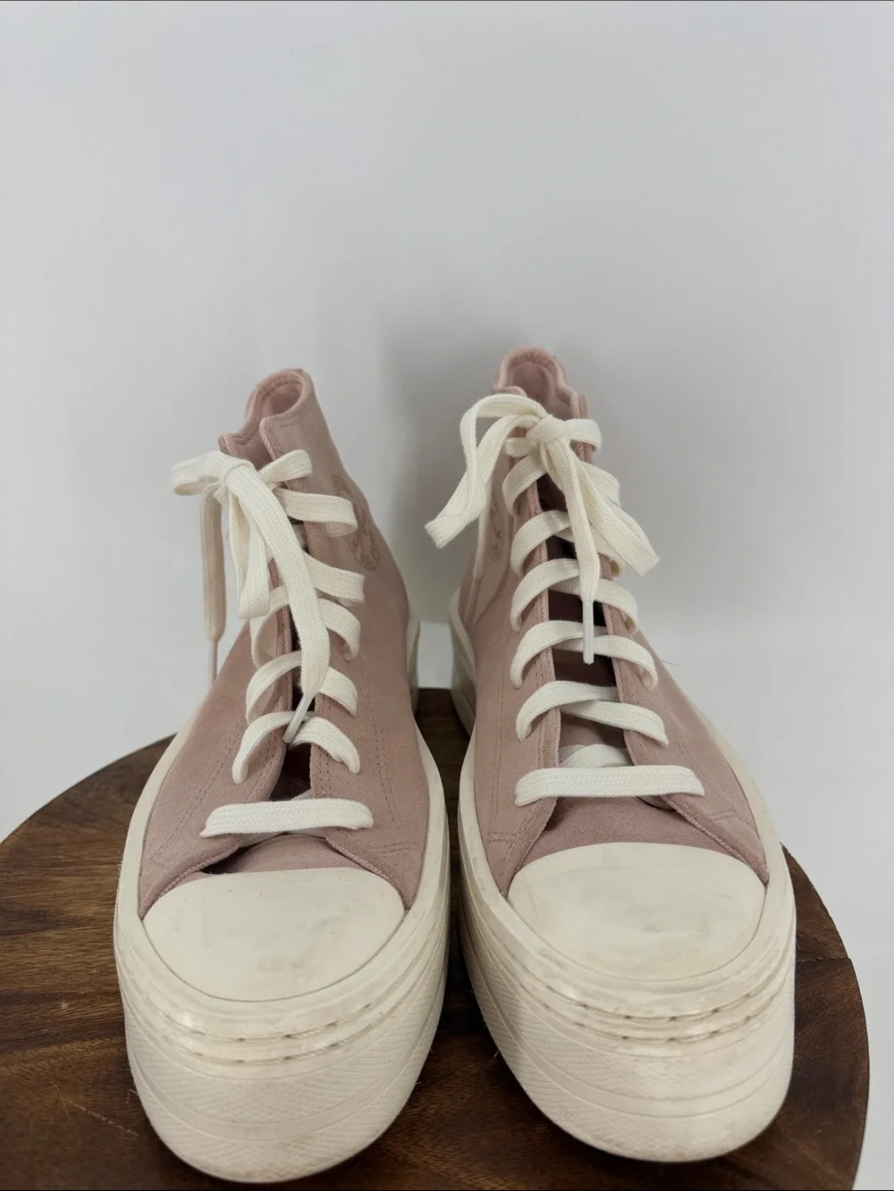 Converse Chuck Taylor AS Modern Lift Mono Suede Platform Pink Women’s 7.5